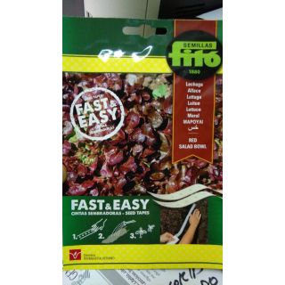 Compra LECHUGA RED SALAD BOLWN CINTAS SEMBRADORAS (5 Metros). en la tienda online Fito Agrícola