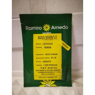 Compra LECHUGA ISASA Pildorada (1000 Semillas). en la tienda online Fito Agrícola