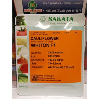 Compra COLIFLOR WHITON F-1 (10.000 Semillas) en la tienda online Fito Agrícola