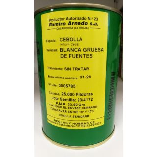 Compra CEBOLLA DULCE DE FUENTES Pildorada (25.000 Semillas) en la tienda online Fito Agrícola