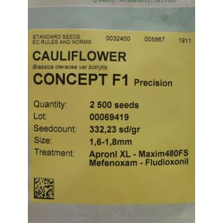 Compra COLIFLOR CONCEPT F-1 (2.500 Semillas) en la tienda online Fito Agrícola