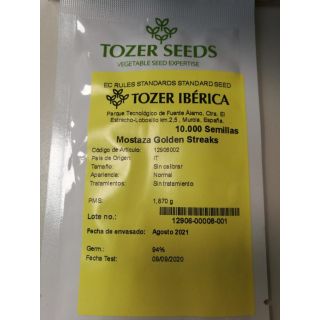 Compra MOSTAZA GOLDEN STREAKS BABY LEAF (10.000 Semillas) en la tienda online Fito Agrícola