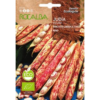Compra JUDÍA LENGUA DE FUEGO NANO BIO (500 gr.). en la tienda online Fito Agrícola