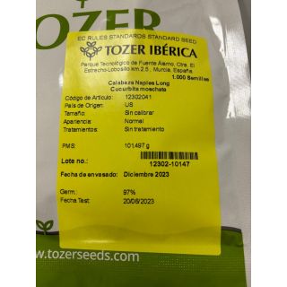 Compra CALABAZA NAPLES LONG (1.000 Semillas). en la tienda online Fito Agrícola