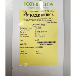 Compra COL KALE RAVEN F1 Sin Tratar (2.500 Semillas) en la tienda online Fito Agrícola
