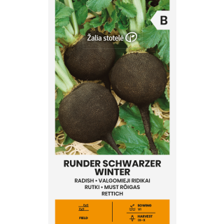 Compra RÁBANO RUNDER SCHWARZER INVIERNO (2 gr. - Cerca de 120 Semillas). en la tienda online Fito Agrícola