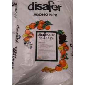 Compra ABONO GRANULADO DISAFER 20-6-11 +2Mg (25 Kgr.) en la tienda online Fito Agrícola
