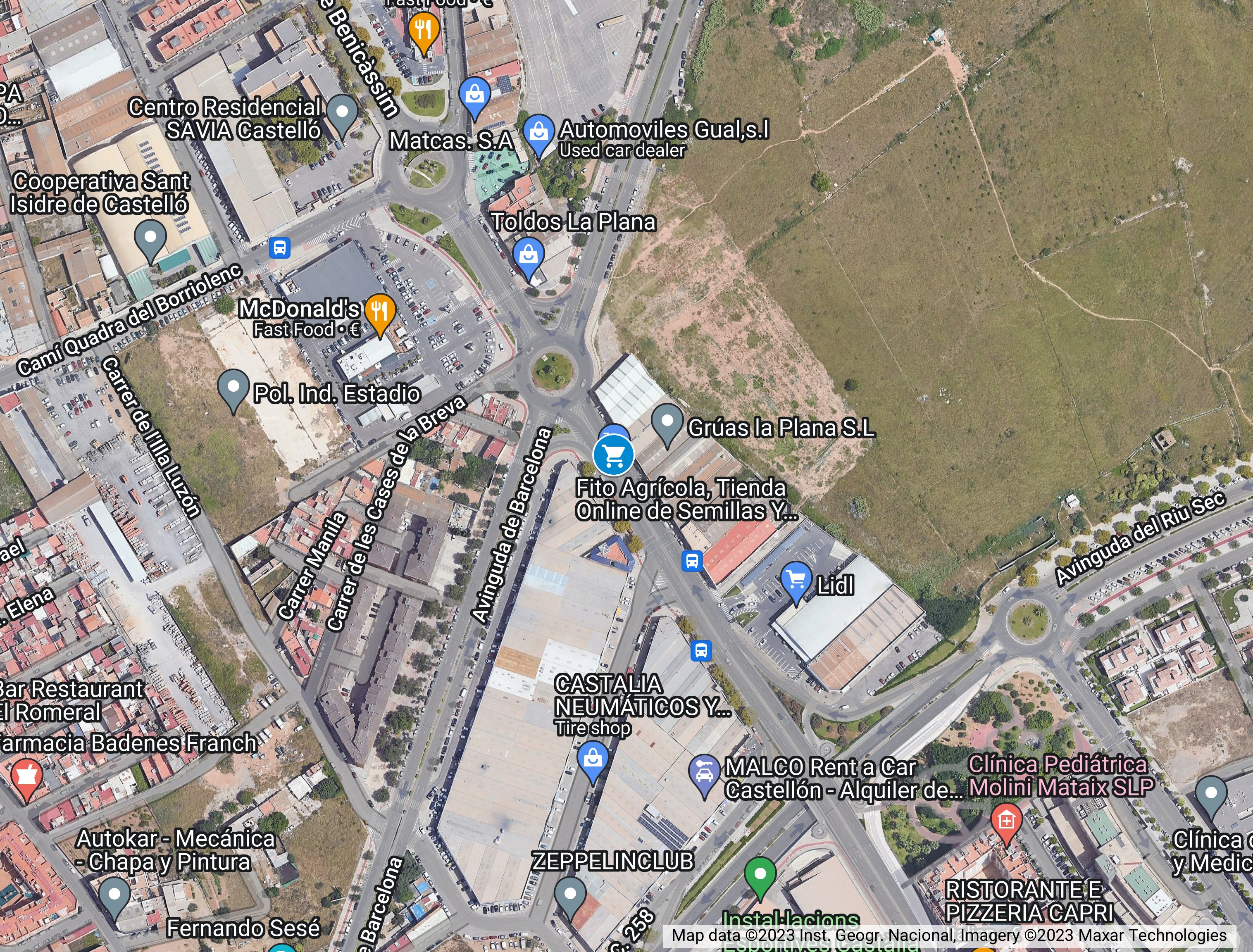 Foto del mapa con la localización de la tienda Fito Agrícola